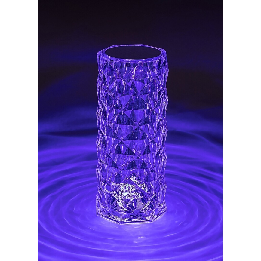 Rabalux 76015 - LED RGB Himmennettävä ladattava pöytälamppu SIGGY LED/1,5W/3,7V 800 mAh