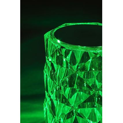Rabalux 76015 - LED RGB Himmennettävä ladattava pöytälamppu SIGGY LED/1,5W/3,7V 800 mAh