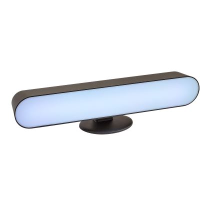 Rabalux - LED RGB Himmennettävä ja ladattava pöytälamppu LED/3W/5V musta + kauko-ohjaus
