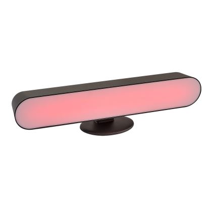Rabalux - LED RGB Himmennettävä ja ladattava pöytälamppu LED/3W/5V musta + kauko-ohjaus