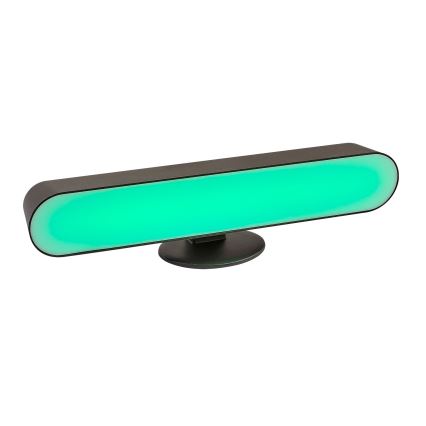 Rabalux - LED RGB Himmennettävä ja ladattava pöytälamppu LED/3W/5V musta + kauko-ohjaus