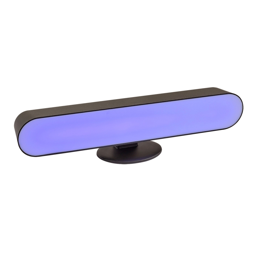 Rabalux - LED RGB Himmennettävä ja ladattava pöytälamppu LED/3W/5V musta + kauko-ohjaus