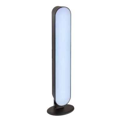 Rabalux - LED RGB Himmennettävä ja ladattava pöytälamppu LED/3W/5V musta + kauko-ohjaus