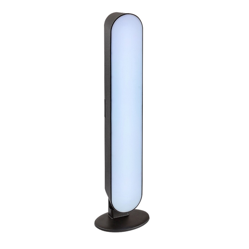 Rabalux - LED RGB Himmennettävä ja ladattava pöytälamppu LED/3W/5V musta + kauko-ohjaus