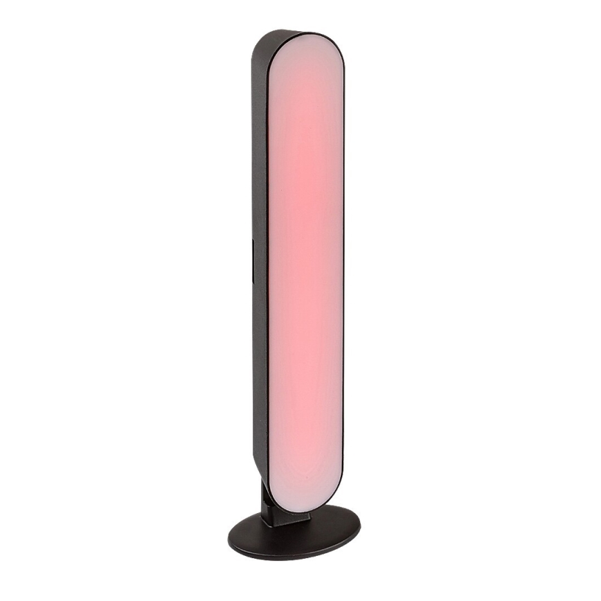 Rabalux - LED RGB Himmennettävä ja ladattava pöytälamppu LED/3W/5V musta + kauko-ohjaus