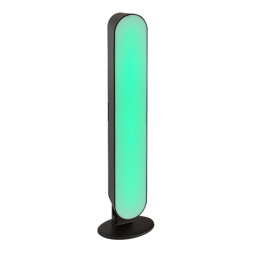 Rabalux - LED RGB Himmennettävä ja ladattava pöytälamppu LED/3W/5V musta + kauko-ohjaus