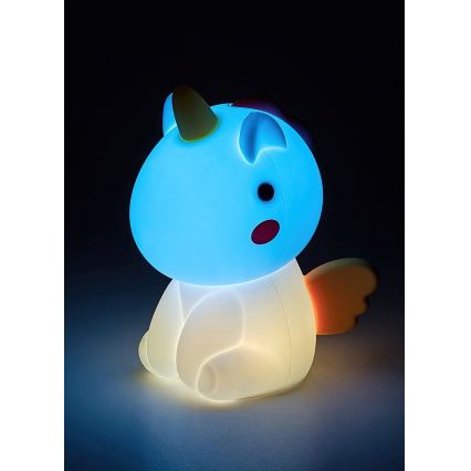 Rabalux - LED RGB Himmennettävä kosketus ladattava lasten pieni lamppu LED/0,45W/5V