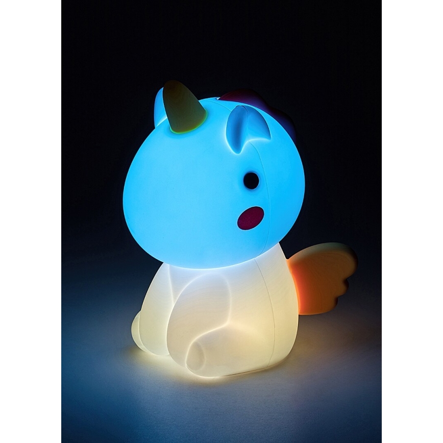 Rabalux - LED RGB Himmennettävä kosketus ladattava lasten pieni lamppu LED/0,45W/5V