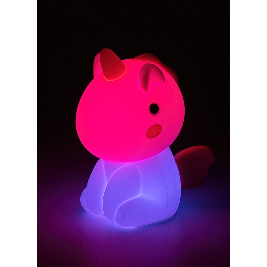 Rabalux - LED RGB Himmennettävä kosketus ladattava lasten pieni lamppu LED/0,45W/5V