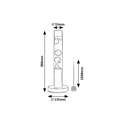 Rabalux - LED Laavalamppu LED/25W/230V