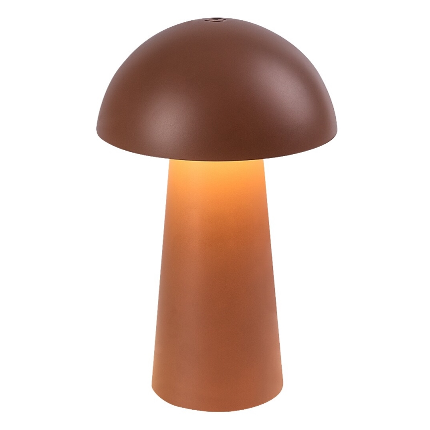 Rabalux - LED Himmennettävä kosketusohjaimella varustettu ladattava ulkovalo LED/1,5W/5V IP44 1200 mAh USB ruskea