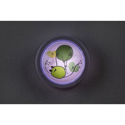 Rabalux - Lasten LED-yövalo LED/0,3W/2xAA 6000K