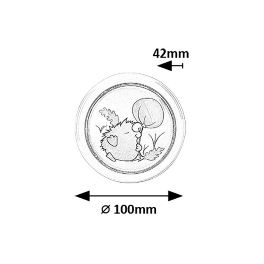 Rabalux - Lasten LED-yövalo LED/0,3W/2xAA 6000K