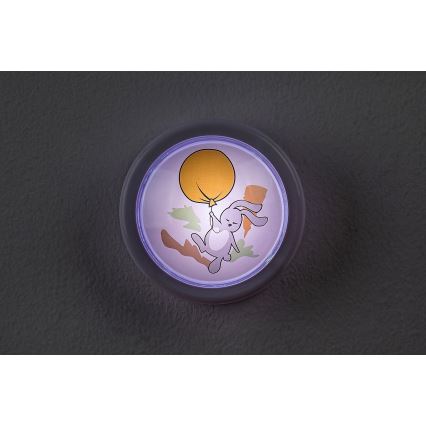 Rabalux - Lasten LED-yövalo LED/0,3W/2xAA 6000K