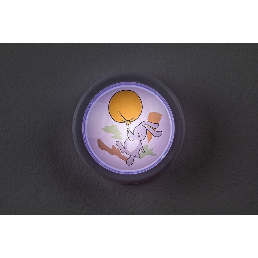 Rabalux - Lasten LED-yövalo LED/0,3W/2xAA 6000K