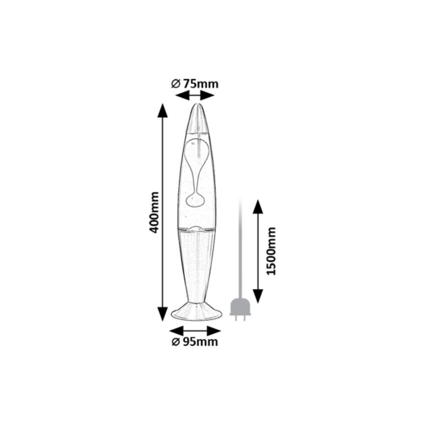 Rabalux - LED Laavalamppu LED/25W/230V