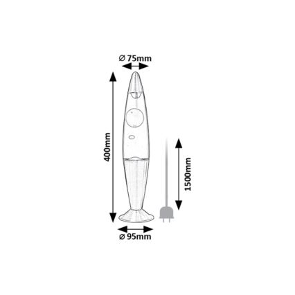 Rabalux - LED Laavalamppu LED/25W/230V