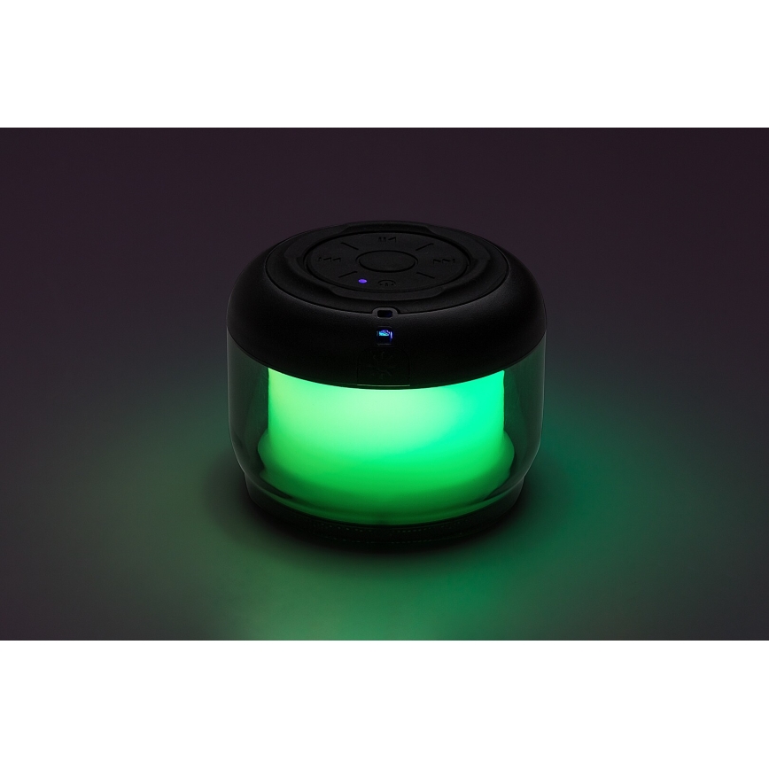 Rabalux - RGB Pöytävalaisin kaiuttimella RGB/3W/3,7V 500mAh