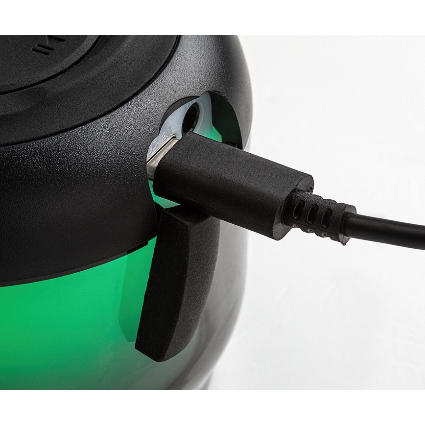Rabalux - RGB Pöytävalaisin kaiuttimella RGB/3W/3,7V 500mAh