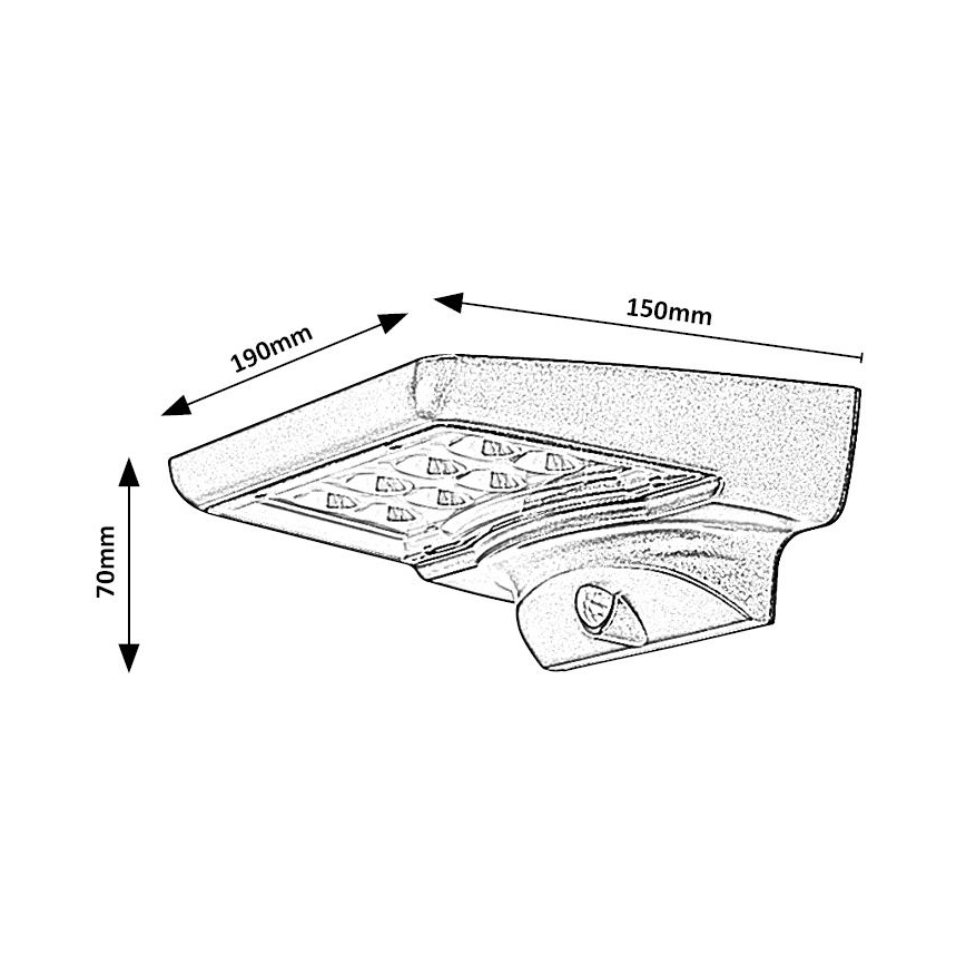 Rabalux - LED aurinkokennovalo anturilla LED/4W/3,7V IP44