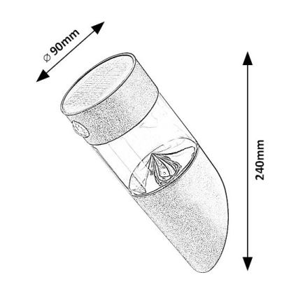 Rabalux - LED aurinkovalo anturilla LED/1,5W/3,7V IP44