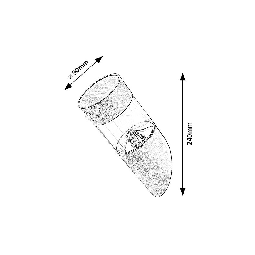 Rabalux - LED aurinkovalo anturilla LED/1,5W/3,7V IP44