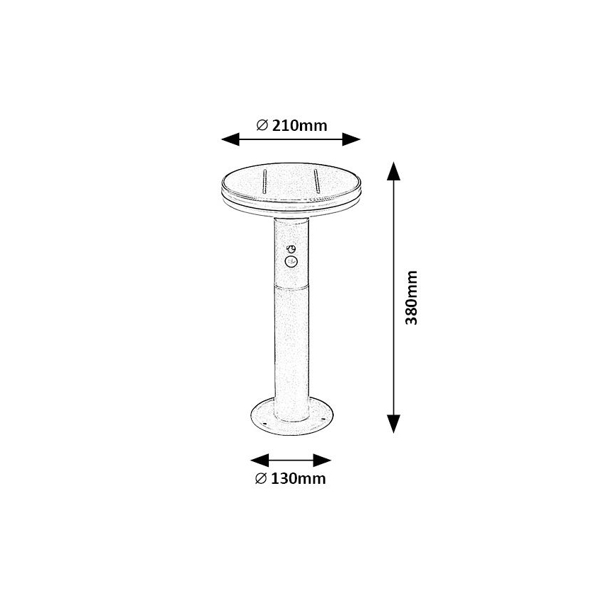 Rabalux - LED aurinkokennovalo anturilla LED/10W/3,7V IP44