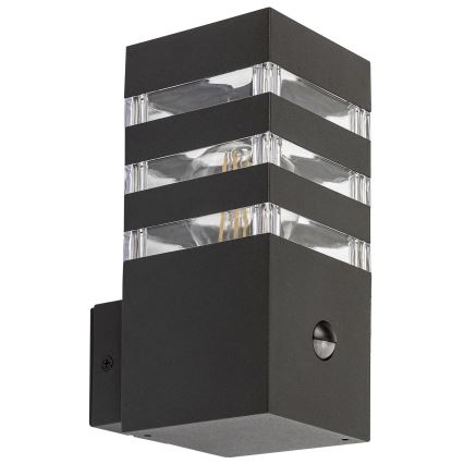 Rabalux - Ulkoseinävalaisin anturilla 1xE27/12W/230V IP44