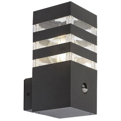 Rabalux - Ulkoseinävalaisin anturilla 1xE27/12W/230V IP44