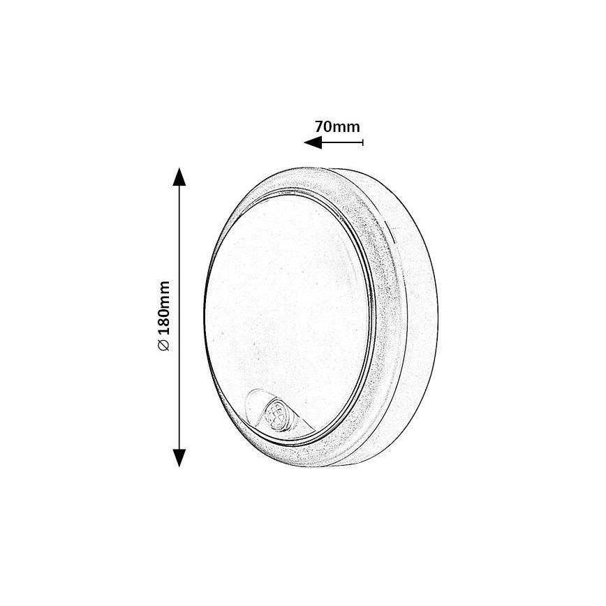 Rabalux - LED Ulkoseinävalaisin anturilla LED/15W/230V IP54