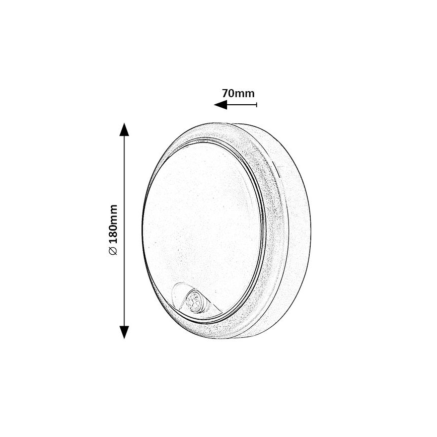 Rabalux - LED-ulkovalaisin seinälle liiketunnistimella LED/15W/230V IP54
