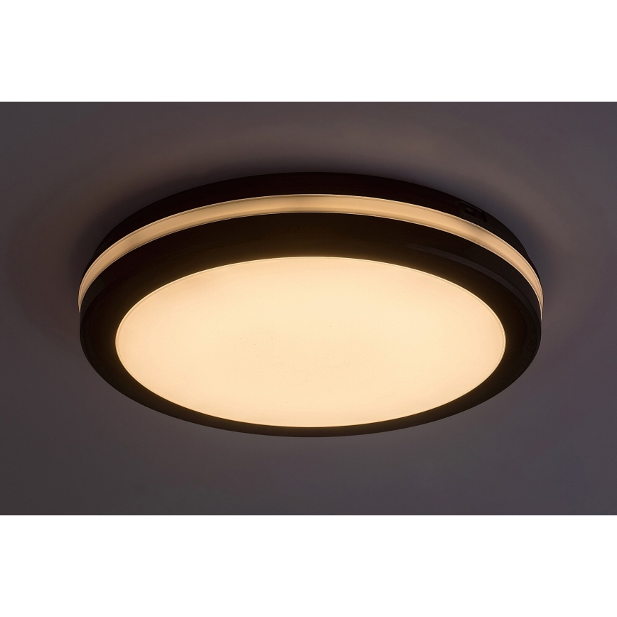Rabalux - LED-kattovalaisin kylpyhuoneeseen LED/28W/230V 3000/4000/6500K IP54 musta