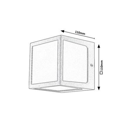 Rabalux - LED-ulkoseinävalaisin LED/10W/230V IP54 antrasiitti