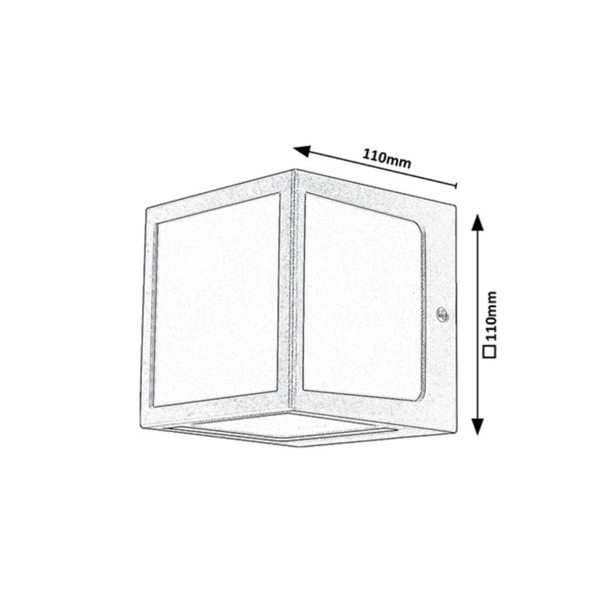 Rabalux - LED-ulkoseinävalaisin LED/10W/230V IP54 antrasiitti