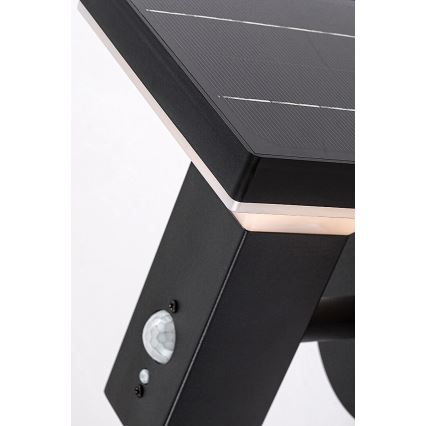 Rabalux - LED-seinäaurinkovalaisin anturilla LED/4W/230V IP44 musta