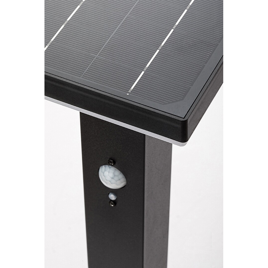 Rabalux - LED aurinkokennovalo anturilla LED/4W/3,7V IP44 musta 2200 mAh