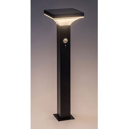 Rabalux - LED-aurinkolamppu anturilla LED/4W/3,7V IP44 musta