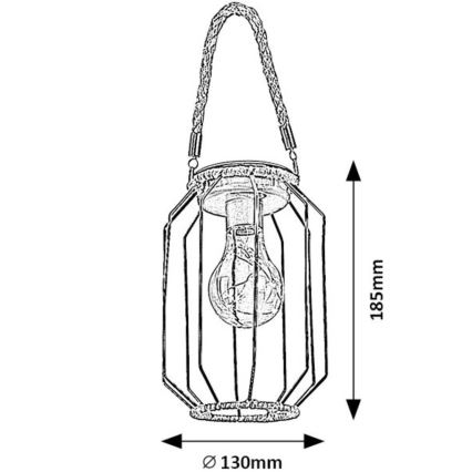 Rabalux - LED-aurinkovalaisin LED/0,2W/1,2V IP44