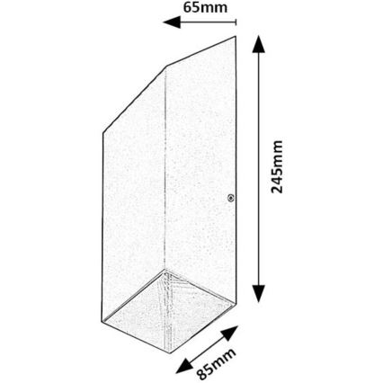 Rabalux - LED-ulkoseinävalaisin LED/10W/230V IP54 antrasiitti