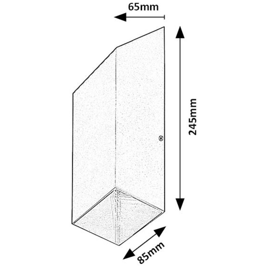 Rabalux - LED-ulkoseinävalaisin LED/10W/230V IP54 antrasiitti