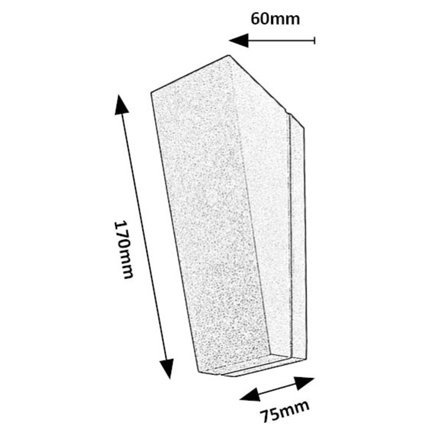 Rabalux - LED-ulkoseinävalaisin LED/3W/230V IP65 antrasiitti