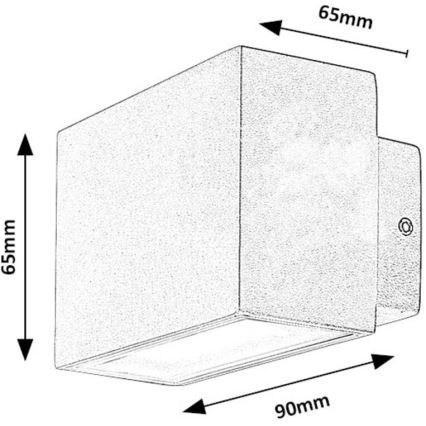 Rabalux - LED-ulkoseinävalaisin LED/7W/230V IP54 valkoinen
