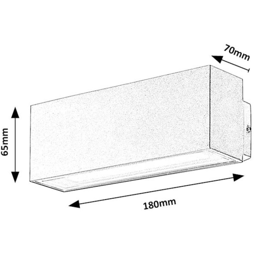 Rabalux - LED-ulkoseinävalaisin LED/10W/230V IP54 valkoinen