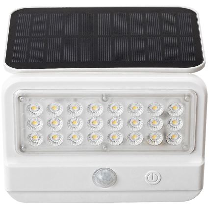 Rabalux - LED-seinäaurinkovalaisin anturilla LED/7W/3,7V IP54 valkoinen