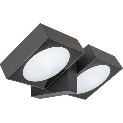 Rabalux - LED Ulkotila wall flexible kevyt 2xLED/7W/230V IP54 antrasiitti