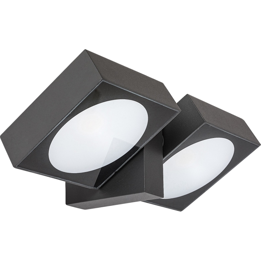Rabalux - LED Ulkotila wall flexible kevyt 2xLED/7W/230V IP54 antrasiitti