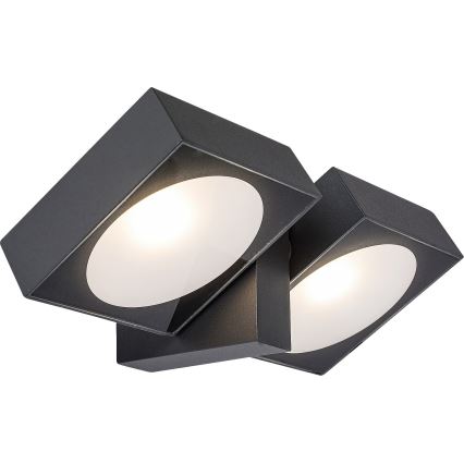 Rabalux - LED Ulkotila wall flexible kevyt 2xLED/7W/230V IP54 antrasiitti