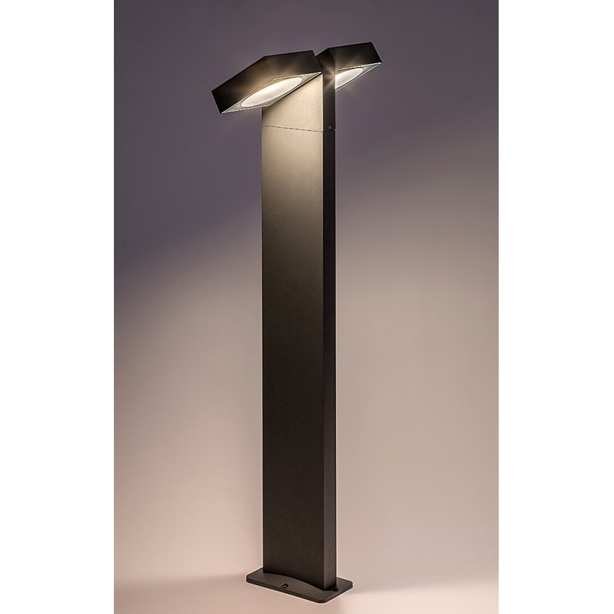 Rabalux - LED Ulkotila flexible lamppu 2xLED/7W/230V IP54 antrasiitti