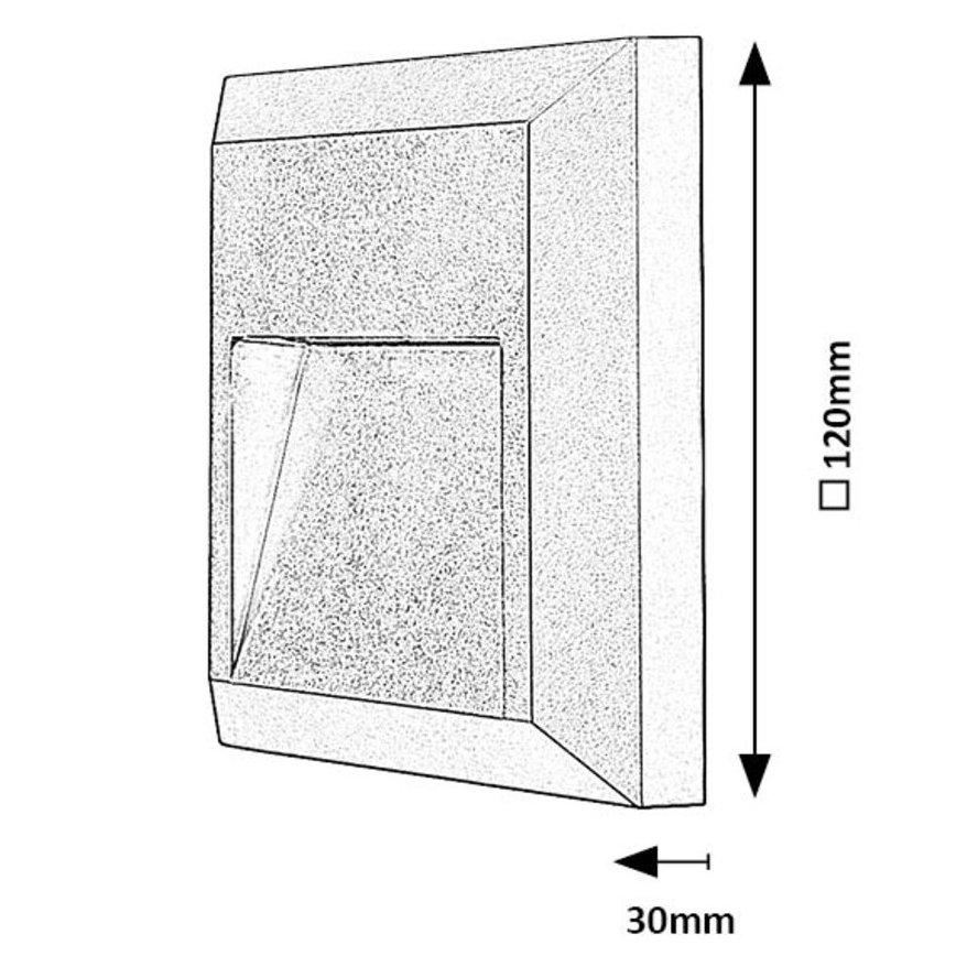 Rabalux - LED-ulkoportaikkovalaisimet LED/4W/230V IP65