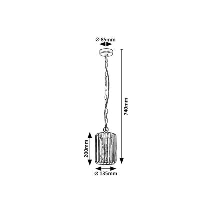 Rabalux - Ulkokattokruunu 1xE27/40W/230V IP44